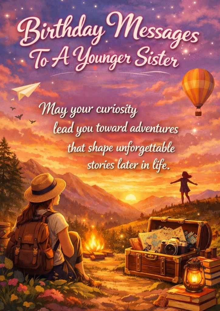 Birthday Messages To A Younger Sister