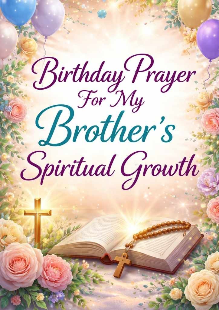 Birthday Prayer For My Brother's Spiritual Growth