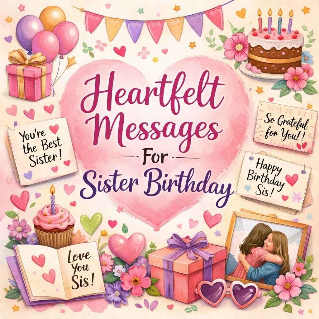 Heartfelt Messages For Sister Birthday
