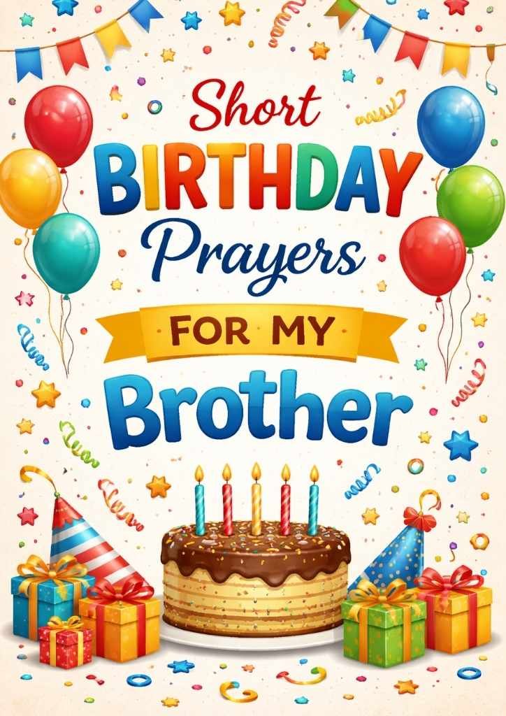 Short Birthday Prayers For My Brother