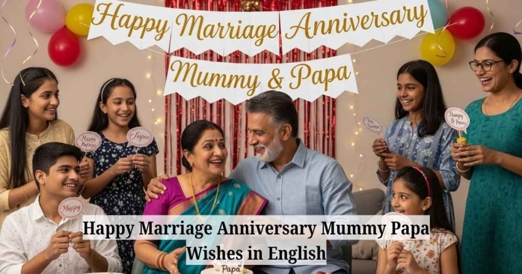 Happy Marriage Anniversary Mummy Papa Wishes in English