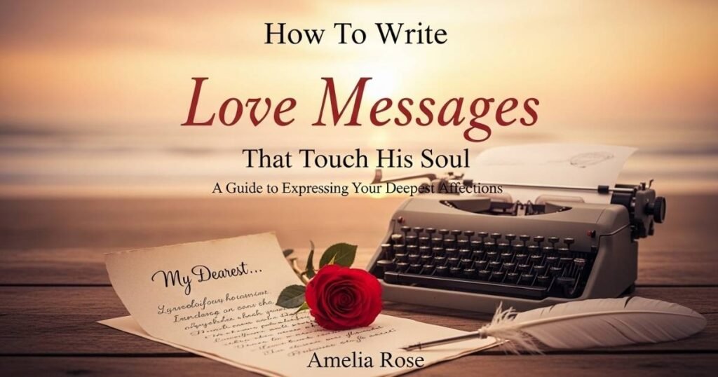 How To Write Love Messages That Touch His Soul