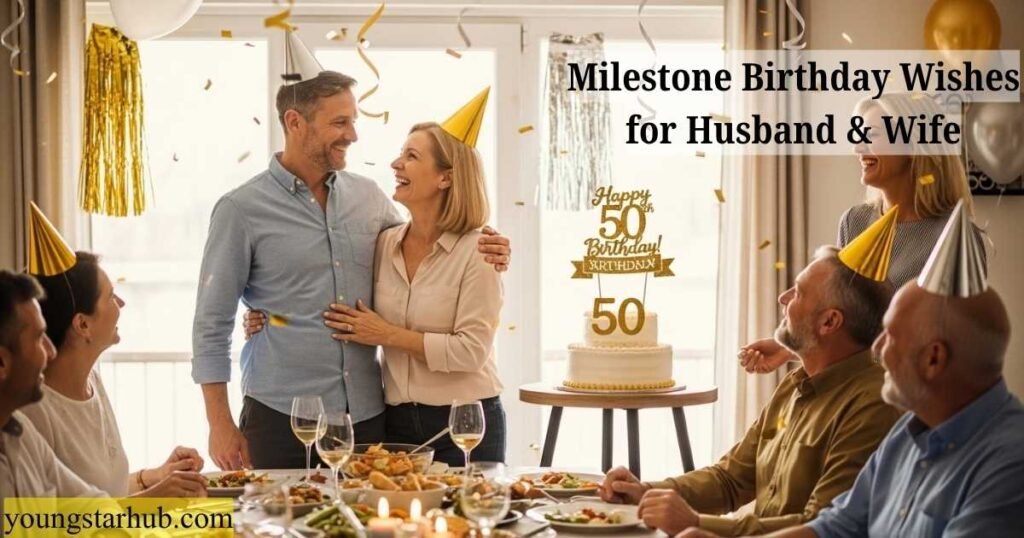 Milestone Birthday Wishes for Husband & Wife