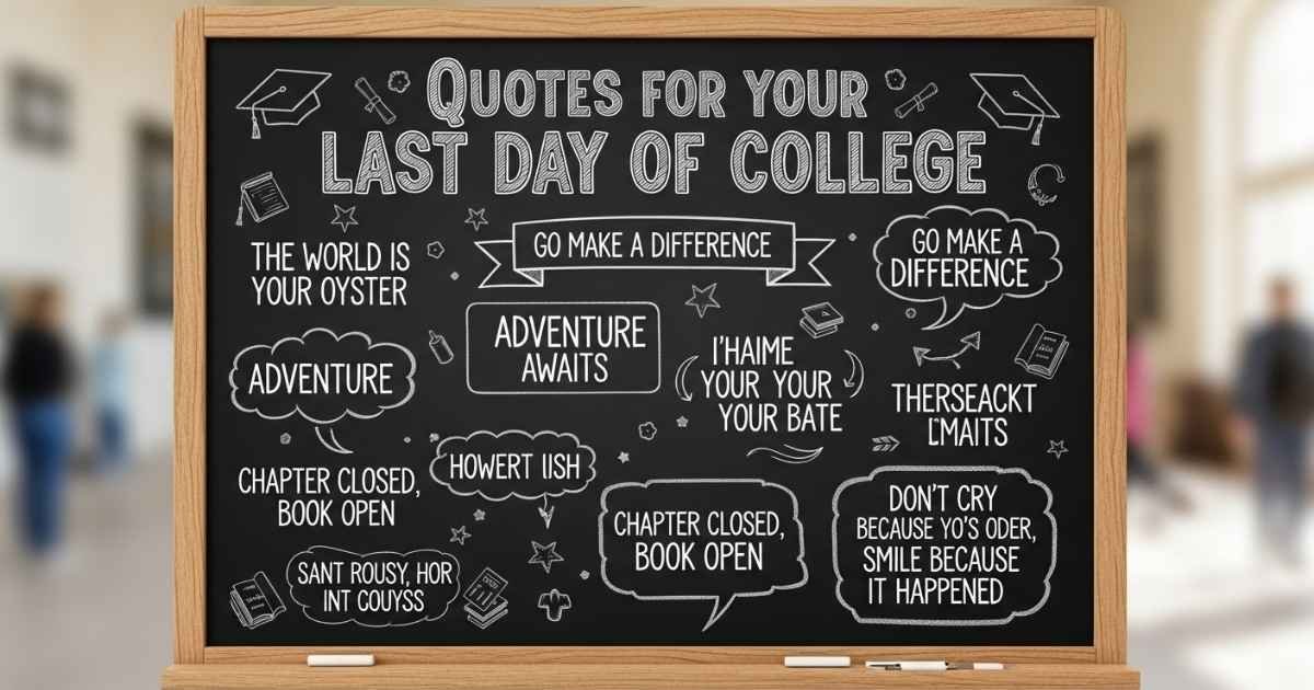 Quotes for Your Last Day of College