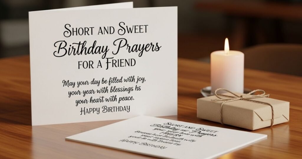 Short and Sweet Birthday Prayers for a Friend